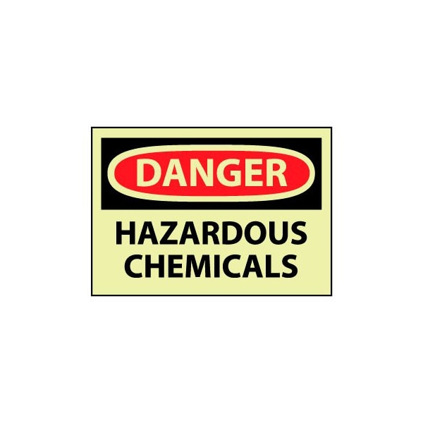 Glow Danger Rigid Plastic - Hazardous Chemicals
